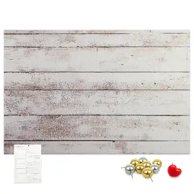 Cork memo board with wood pattern