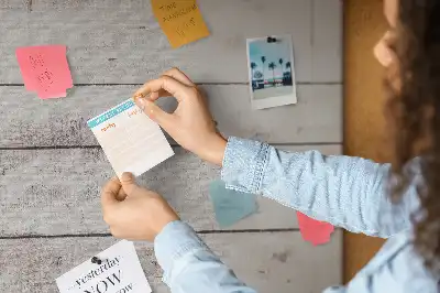Cork memo board with wood pattern