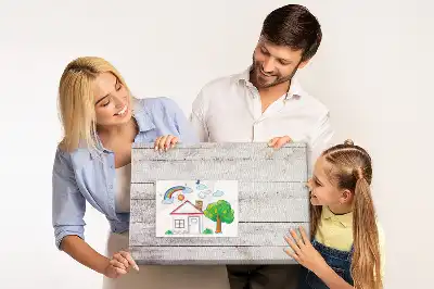 Cork memo board with wood pattern