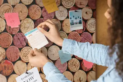 Printed Cork Board with Wine Cork Design
