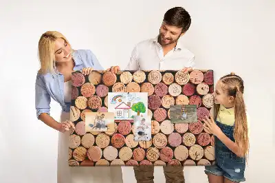 Printed Cork Board with Wine Cork Design
