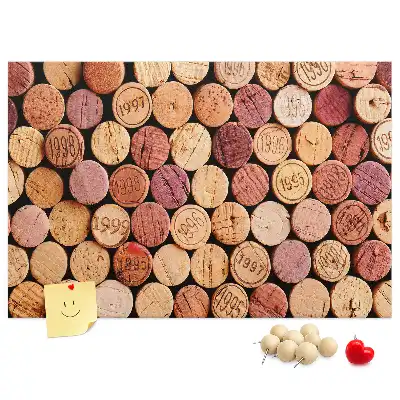 Printed Cork Board with Wine Cork Design