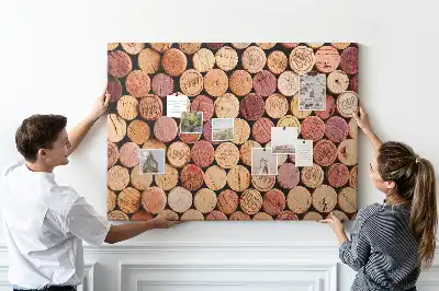 Printed Cork Board with Wine Cork Design