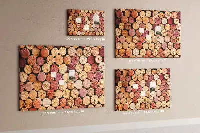 Printed Cork Board with Wine Cork Design