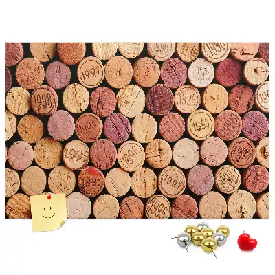 Printed Cork Board with Wine Cork Design