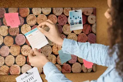 Printed Cork Board with Wine Cork Design
