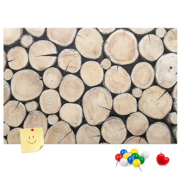 Printed Tree Stump Cork Board