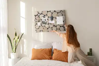Printed Tree Stump Cork Board