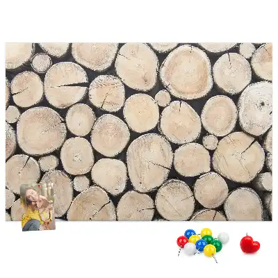 Printed Tree Stump Cork Board