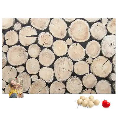 Printed Tree Stump Cork Board
