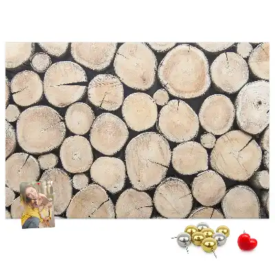 Printed Tree Stump Cork Board