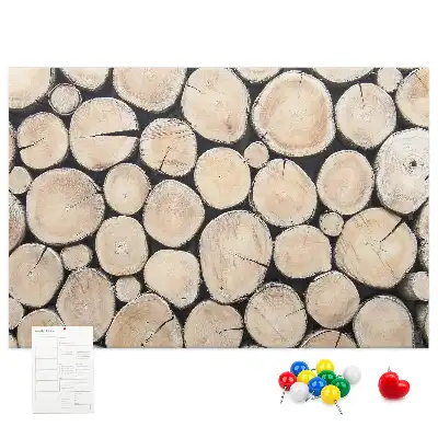 Printed Tree Stump Cork Board