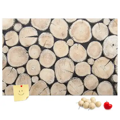 Printed Tree Stump Cork Board