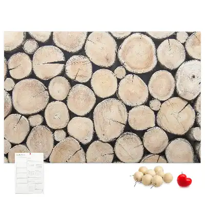 Printed Tree Stump Cork Board