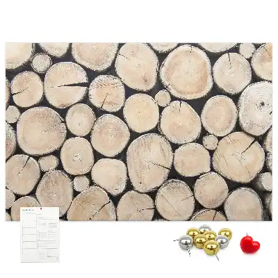 Printed Tree Stump Cork Board