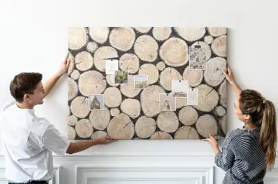 Printed Tree Stump Cork Board