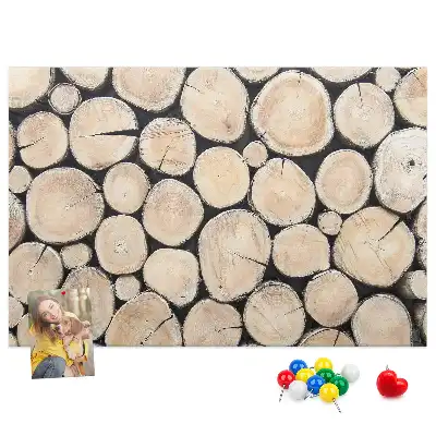 Printed Tree Stump Cork Board