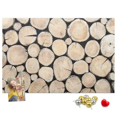 Printed Tree Stump Cork Board