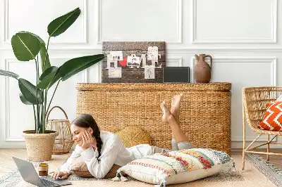 Printed Cork Memo Board with Home Lettering