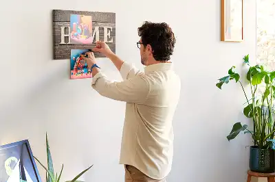 Printed Cork Memo Board with Home Lettering