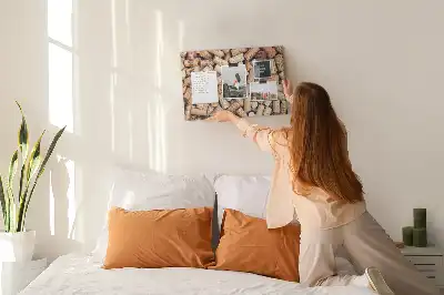 Cork memo board with wine cork design