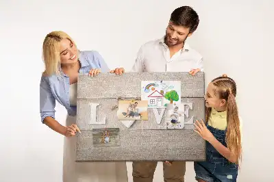 Cork memo board with Love lettering