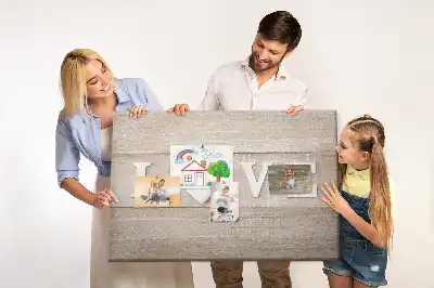 Cork memo board with Love lettering