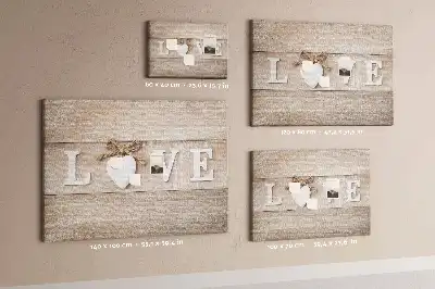 Cork memo board with Love lettering