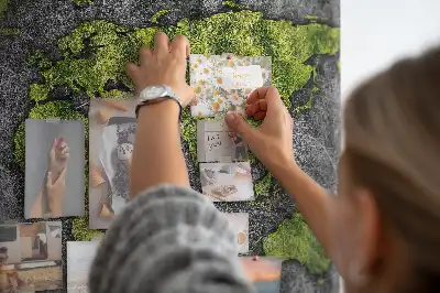 Printed Cork Board World map