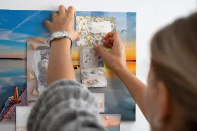 Lake jetty magnetic wall board