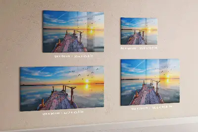Magnetic wall board Lake jetty