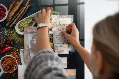 Magnetic wall board for spices