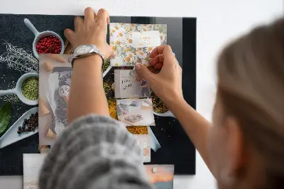 Magnetic wall board for spices