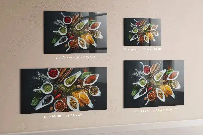 Magnetic wall board for spices