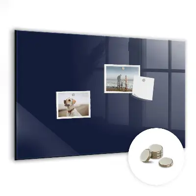 Magnetic wall board Color: dark navy blue