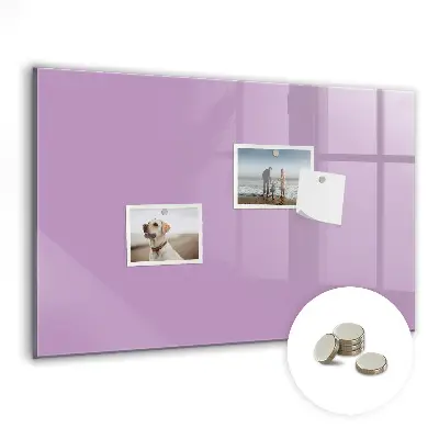 Magnetic Glass Dry Erase Board in Lilac