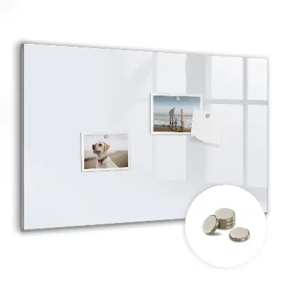Magnetic wall board in dark white