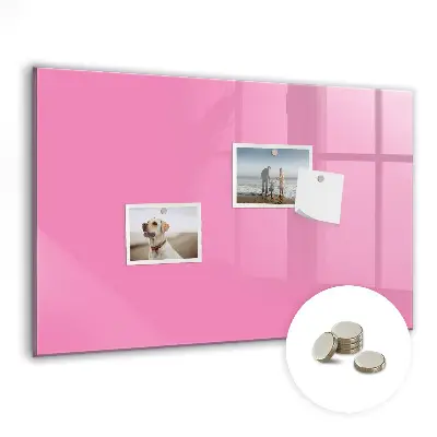 Pink magnet board