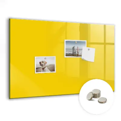 Light yellow magnetic wall board