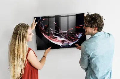 Glass of Wine Magnetic Memo Board
