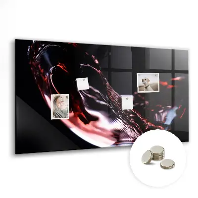 Glass of Wine Magnetic Memo Board
