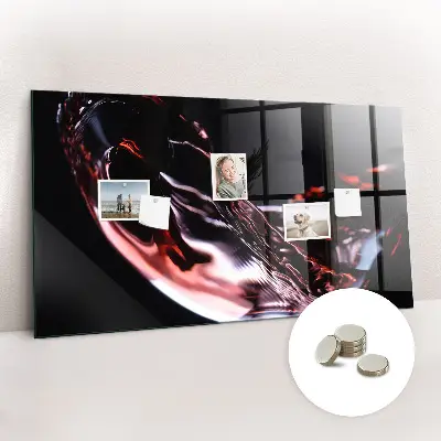 Glass of Wine Magnetic Memo Board