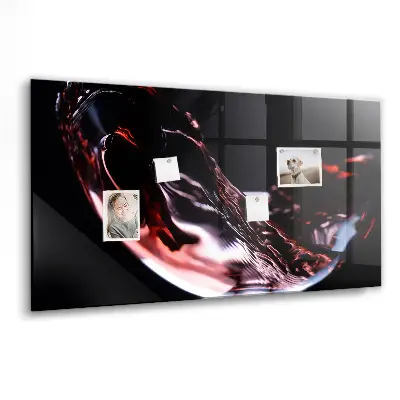 Glass of Wine Magnetic Memo Board