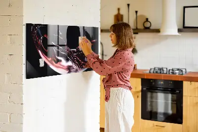 Glass of Wine Magnetic Memo Board