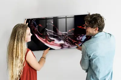 Glass of Wine Magnetic Memo Board