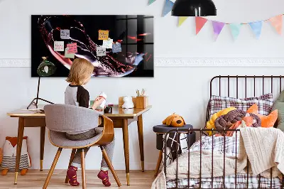 Glass of Wine Magnetic Memo Board