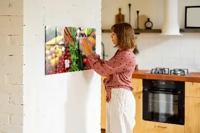 Magnetic wall board Fresh vegetables