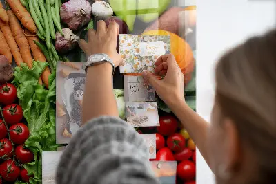Fresh Vegetables Magnetic Wall Board