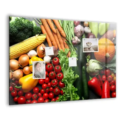 Fresh Vegetables Magnetic Wall Board