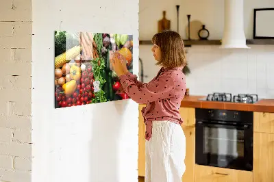 Fresh Vegetables Magnetic Wall Board